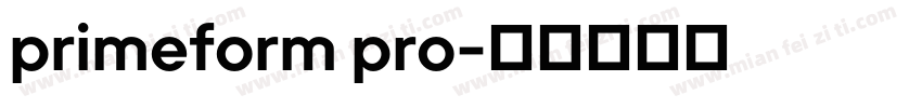 primeform pro字体转换